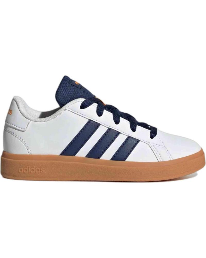 ZAPATILLAS ADIDAS CASUAL JI0969 BLANCAS RAYAS AZULES SUELA GUM FTWWHT-DKBLUE-GUM10