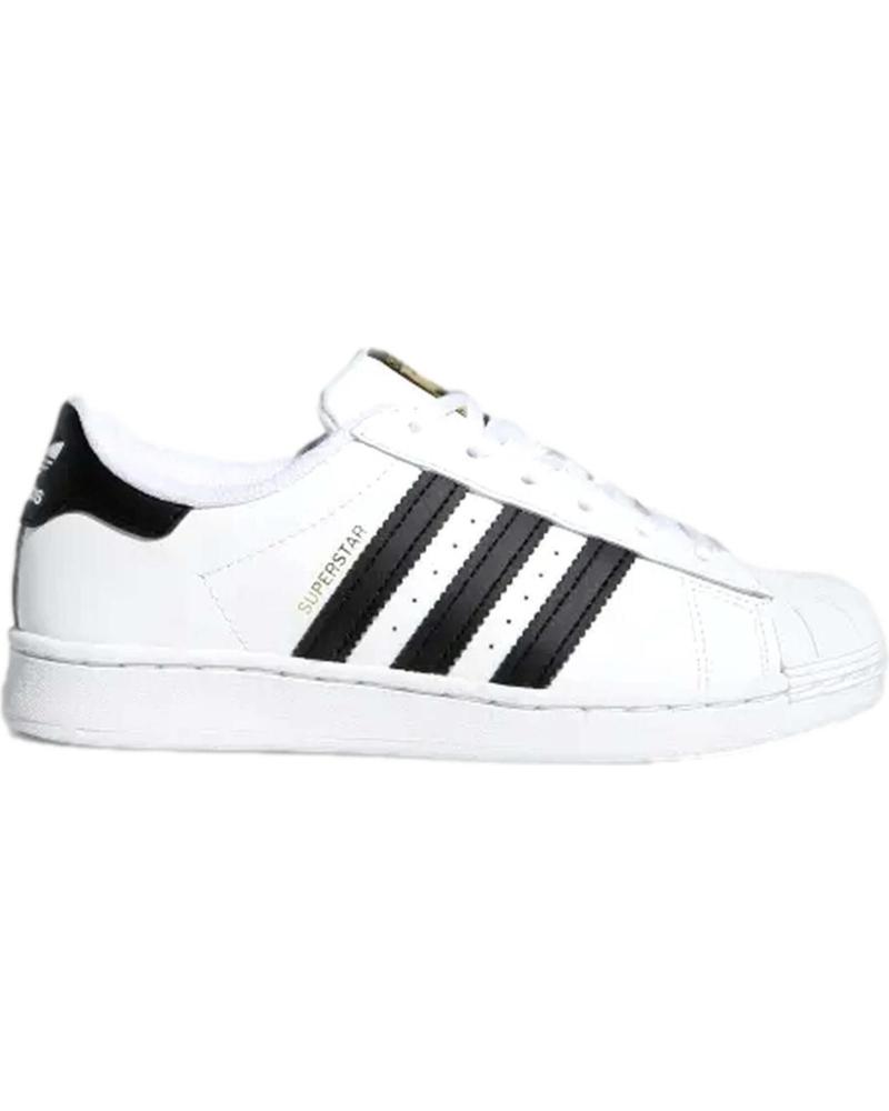 Deportivas de Mujer y Niña y Niño ADIDAS MODELO SUPERSTAR C PARA KIDS CO BLANCO