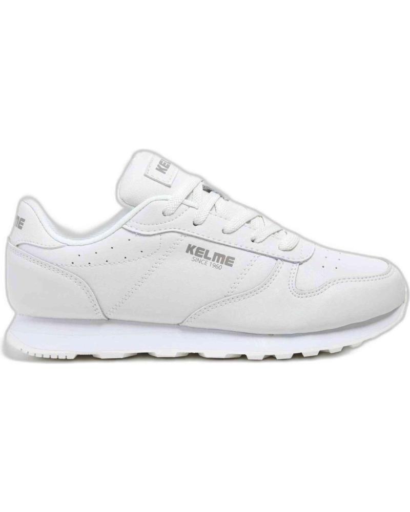 KELME ZAPATILLAS CASUAL VICTORY PIEL BLANCAS 17103-100 BLANCO