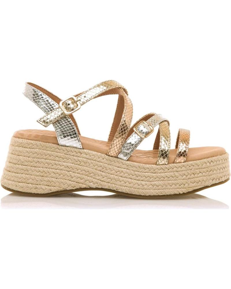 SANDALIAS PLATAFORMA MTNG SELE 59897 METÁLICAS ORO ROSA METáLICO