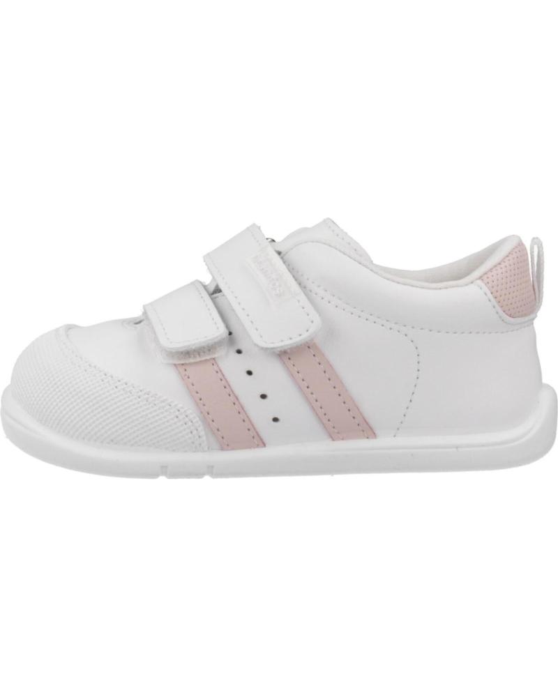 Deportivas de Niño TITANITOS ZAPATILLAS DE DEPORTE BLANCO Y ROSA