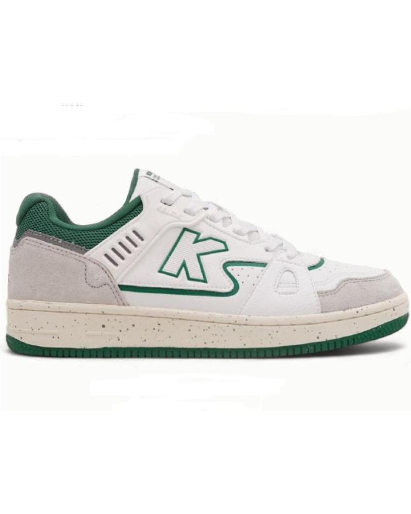 ZAPATILLAS KELME CASUAL 215 BLANCO CON DETALLES VERDES 215