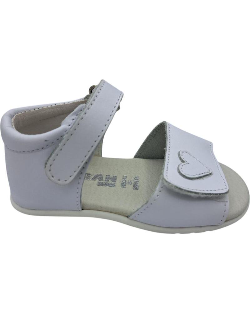 Sandálias de Menina HURAN SANDALIA PIEL NINA BLANCO