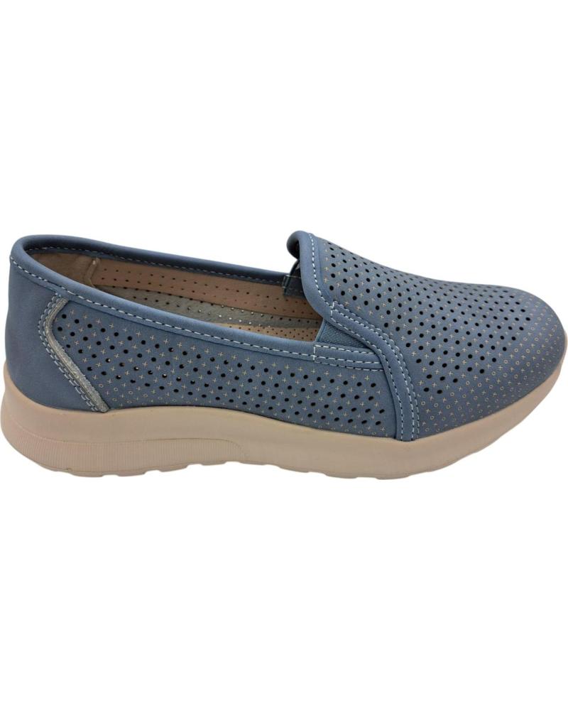 Sapatos de Mulher CALZADOMANIA ZAPATO PIEL PICADO AZUL