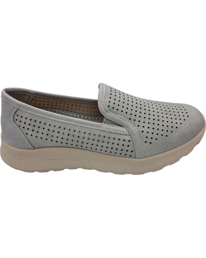 Esportes de Mulher CALZADOMANIA ZAPATO PIEL PICADO GRIS