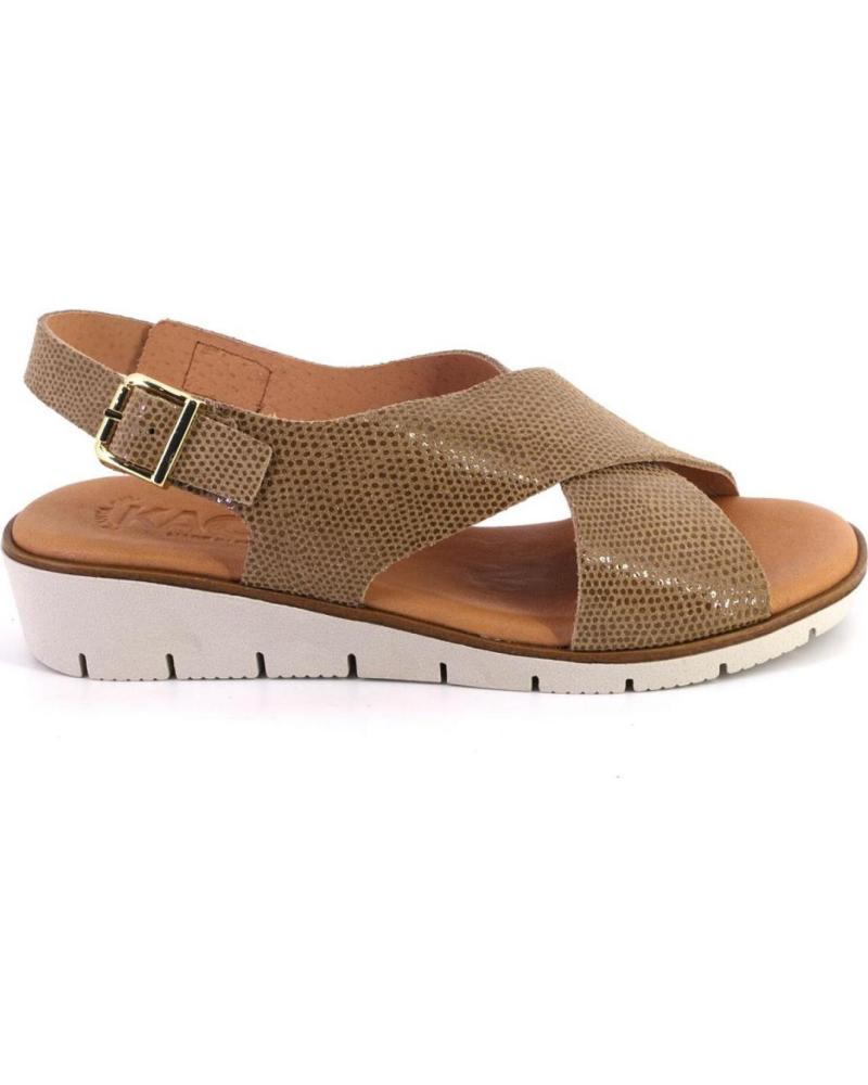 Sandalias de Mujer KAOLA 2275LUCERTOLA SANDALIAS DE MUJER PIEL CAMEL