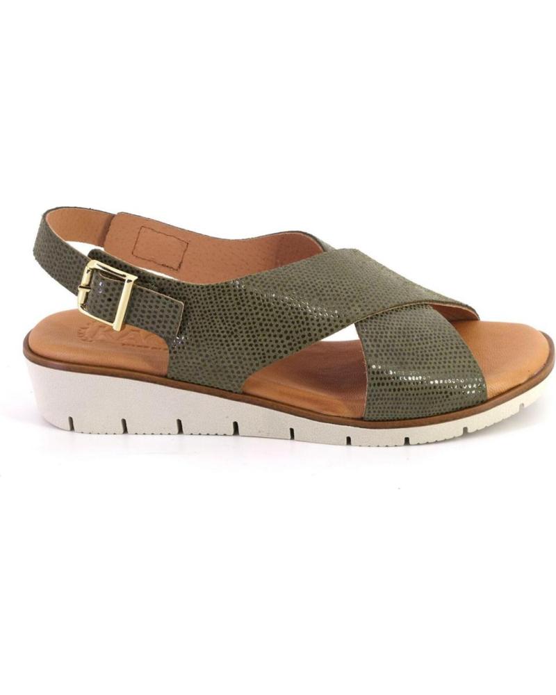 Sandalias de Mujer KAOLA 2275LUCERTOLA SANDALIAS DE MUJER PIEL KAKI