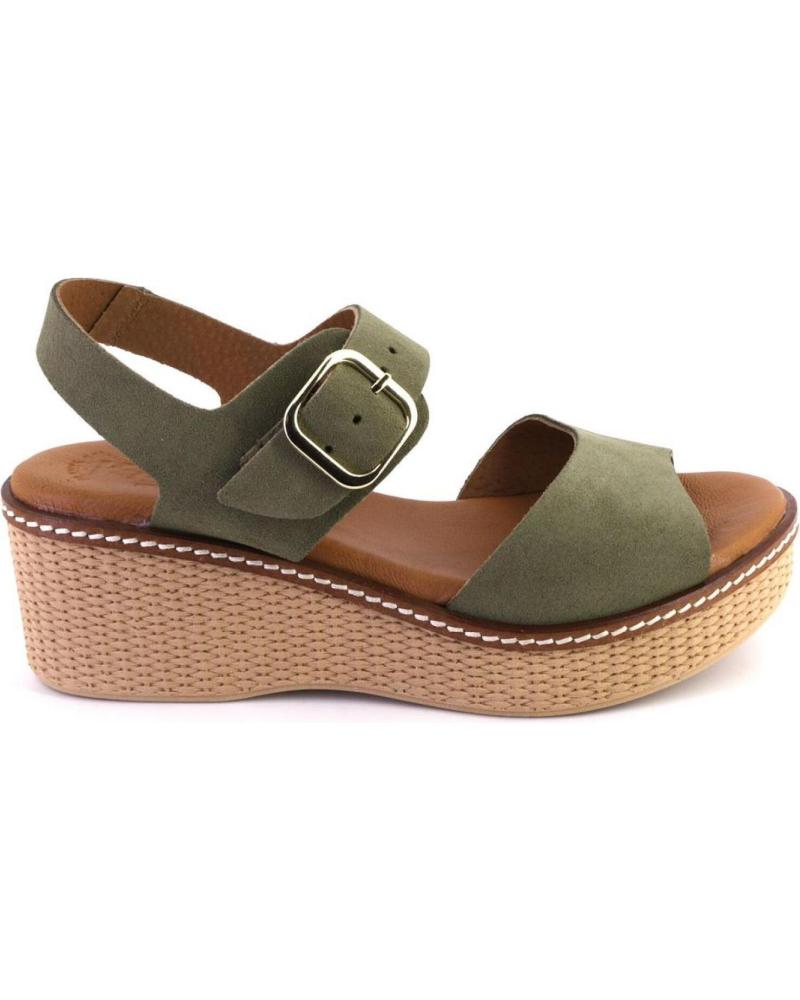 Sandalias de Mujer KAOLA 2661 SANDALIAS DE MUJER ANTE SERRAJE KAKI
