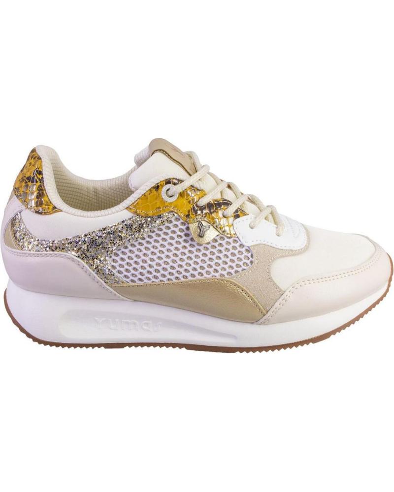Deportivas de Mujer YUMAS 54300 ZAPATILLAS CASUAL DE MUJER BEIGE
