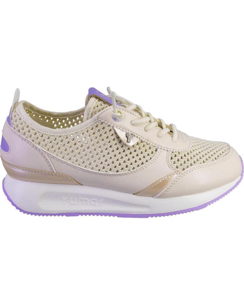 Deportivas de Mujer YUMAS 5431 ZAPATILLAS CASUAL DE MUJER BEIGE