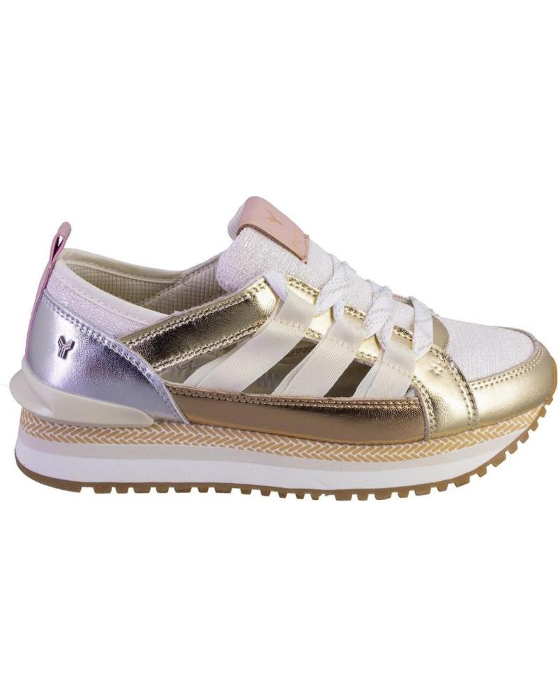 Deportivas de Mujer YUMAS 5435 ZAPATILLAS CASUAL DE MUJER ORO