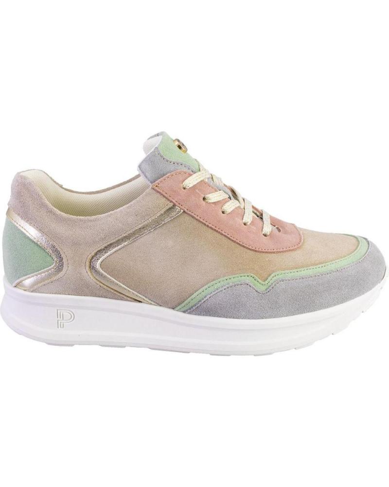 Deportivas de Mujer PITILLOS 10414 ZAPATILLAS CASUAL DE MUJER ANTE SERRAJE GRIS
