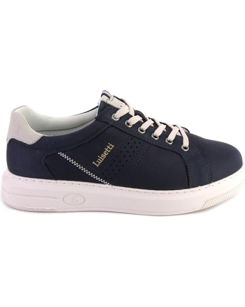 Deportivas de Hombre LUISETTI 39100 ZAPATILLAS CASUAL DE HOMBRE NOBUK AZUL MARINO