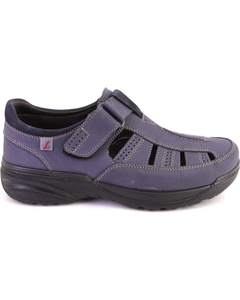 Sandalias de Hombre LUISETTI 16260 SANDALIAS DE HOMBRE NOBUK AZUL MARINO