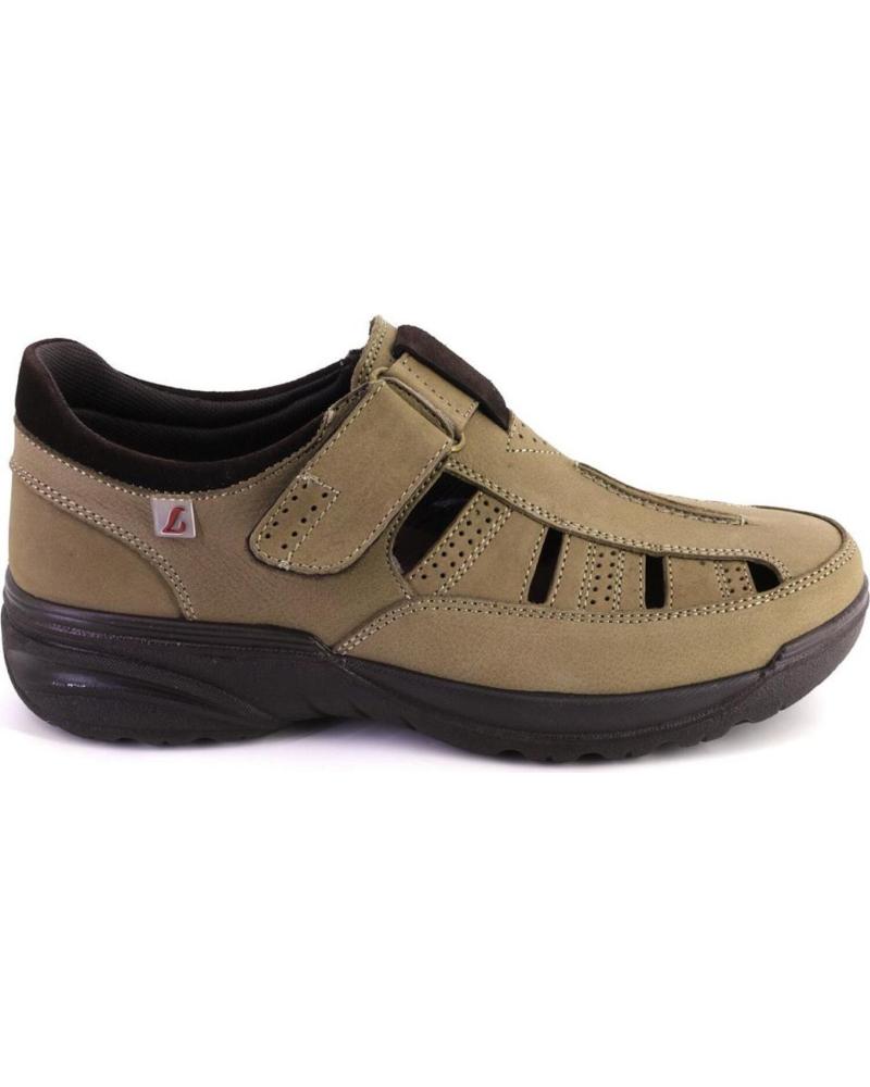 Sandalias de Hombre LUISETTI 16260 SANDALIAS DE HOMBRE NOBUK TAUPE