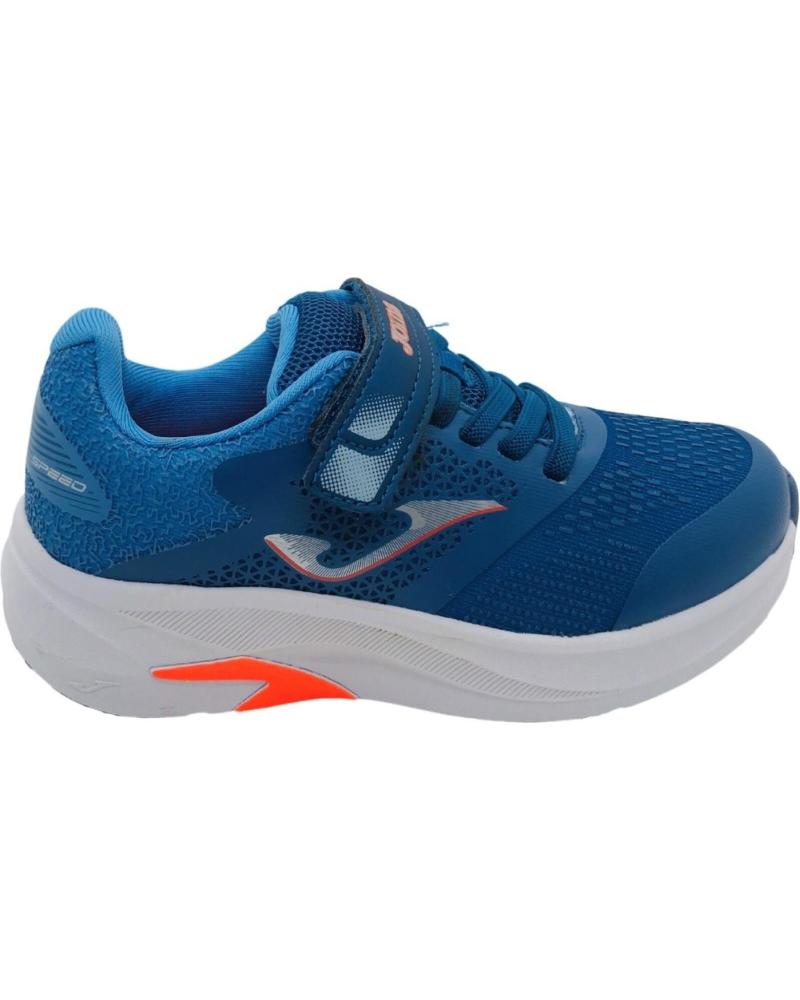 ZAPATILLAS JOMA SPEED NIÑO VELCRO AZUL-NARANJA 2504 AZUL