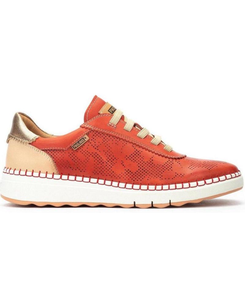 Deportivas de Mujer PIKOLINOS 6621C1 ZAPATILLAS CASUAL DE MUJER PIEL ROJO