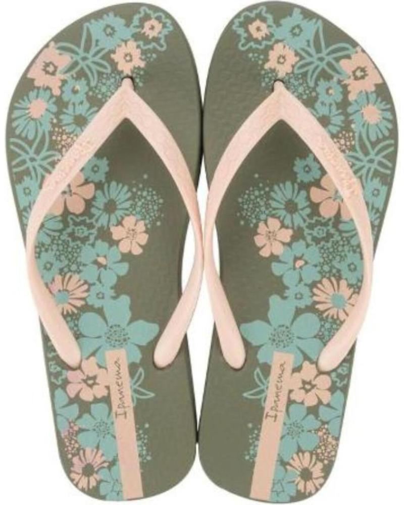 Chanclas de Mujer IPANEMA PISCINA Y PLAYA VERDE Y BEIGE
