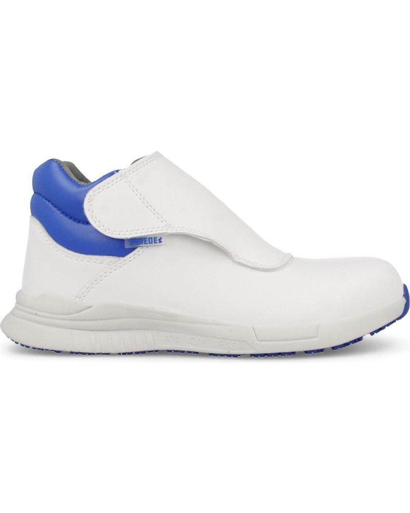 Deportivas de Mujer y Hombre PAREDES ZAPATOS DE SEGURIDAD ANTIDESLIZANTES DOP BLANCO BLANCO