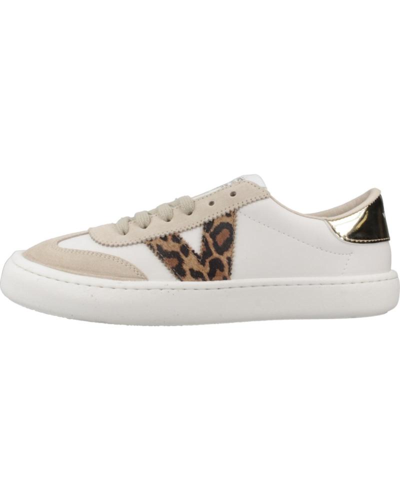 ZAPATILLAS VICTORIA OLMO BAREFOOT ANIMAL PRINT BEIGE Y BLANCAS BEIGE