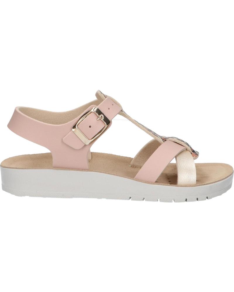 Sandalias de Mujer y Niña GEOX J45EAG 05404 J SANDAL COSTAREI C8J2U DK ROSE-PLATINUM