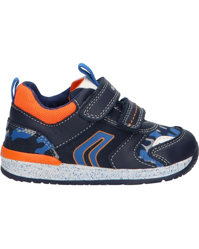 Deportivas de Niño GEOX B150RB 08514 B RISHON CF47R NAVY-LT ORANGE AZUL