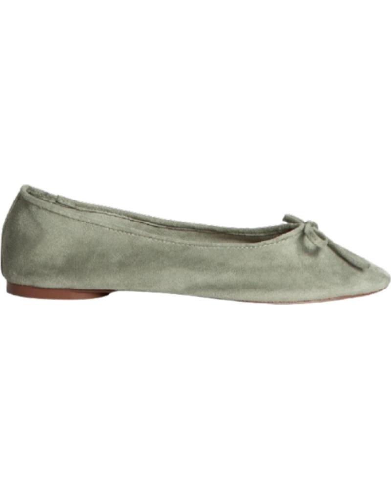 Bailarinas de Mujer CORINA BAILARINA PLANA CON LAZO PARA MUJER M5165 COLOR VERD VERDE