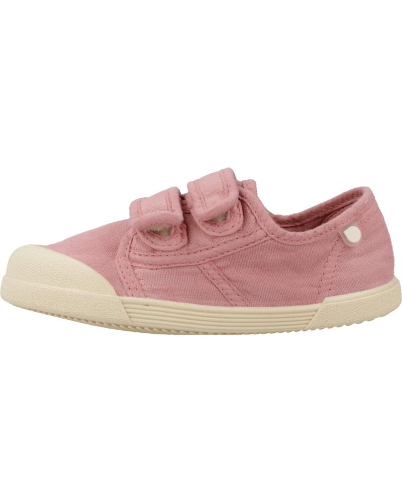 ZAPATILLAS DE LONA CON CIERRE DE VELCRO ROSA