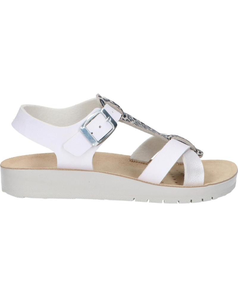 Sandalias de Niña GEOX J45EAG 05404 J45EAG 0540 C0007 WHITE-SILVER C0007