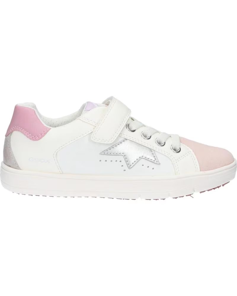 Deportivas de Niã±a Geox J35DWA 08554 J Silenex C0674 White-rose – imagen 2