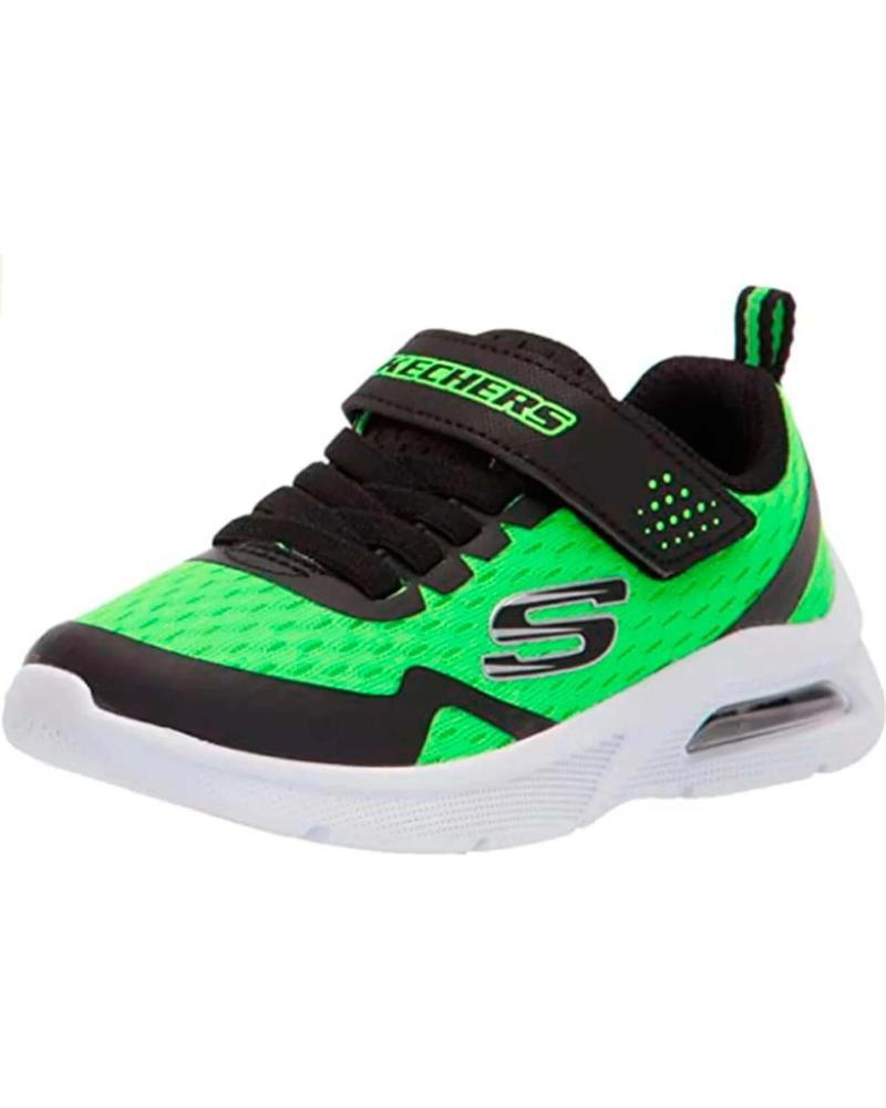 Deportivas de Niño SKECHERS MODELO MICROSPEC MAX - TORVIX VERDE