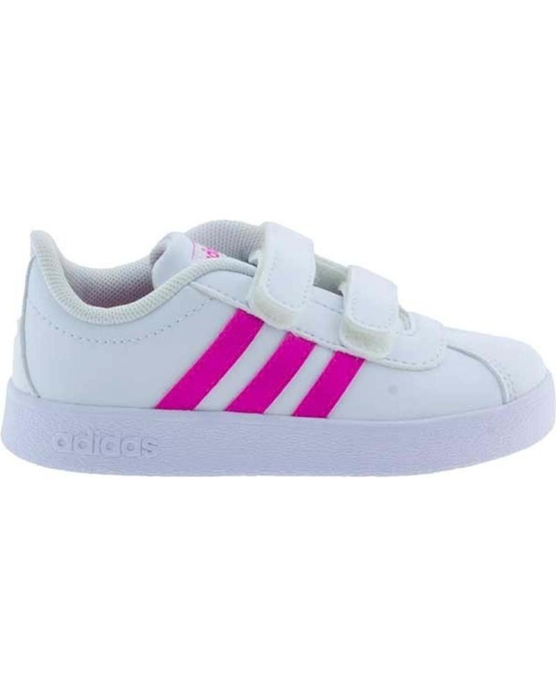 Deportivas de Niña ADIDAS MODELO VL COURT 2 0 CMF I BLANCO BLANCO