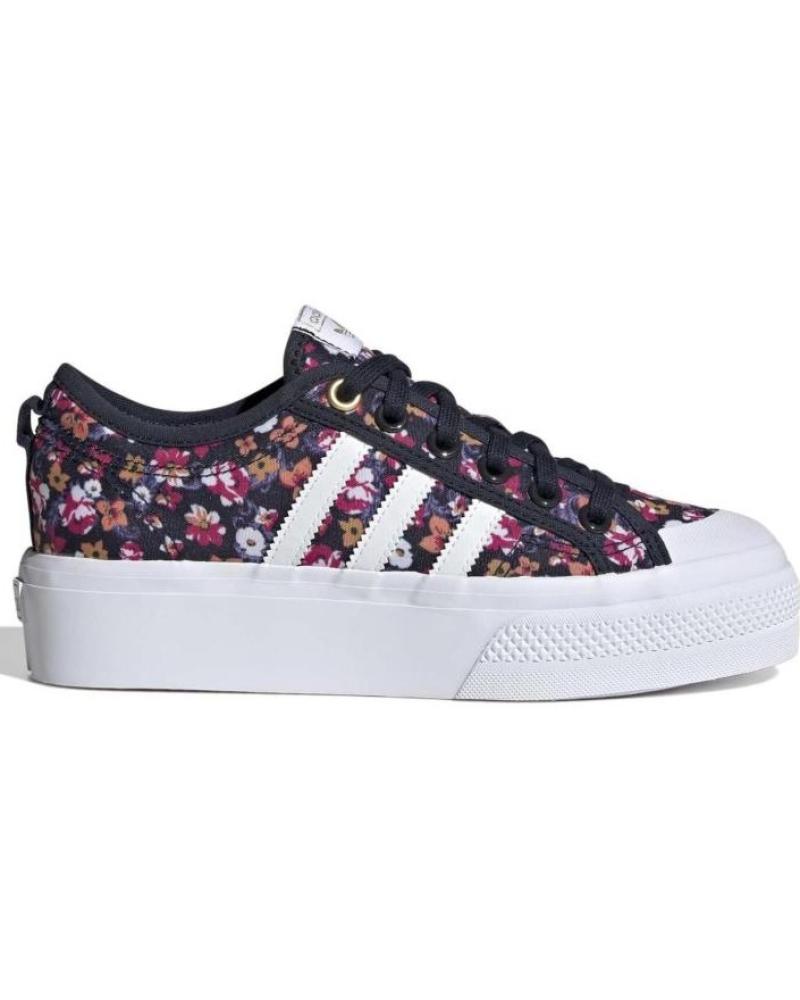 Deportivas de Mujer ADIDAS MODELO NIZZA PLATFORM W PARA MU NEGRO