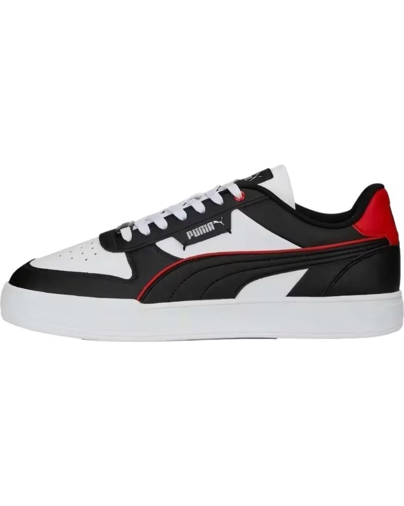 Puma Cave Dime 384953-16 Blanco Negro Rojo Negro