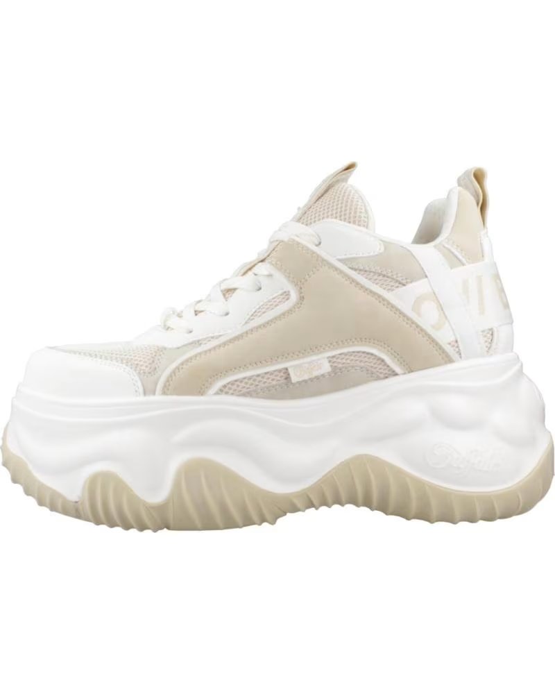de buffalo zapatillas mujer modelo blader matcha color beis crmwht