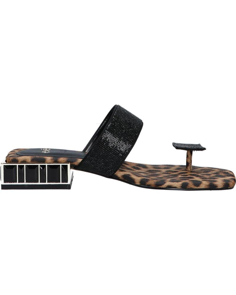 SANDALIAS EXE SUMMER-272 ANIMAL PRINT CON STRASS LEOPARD STRASS LEOPARD