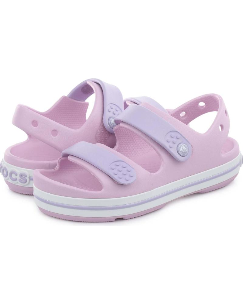 SANDALIAS CROCS CROCBAND CRUISER NIÑA ROSA ROSA