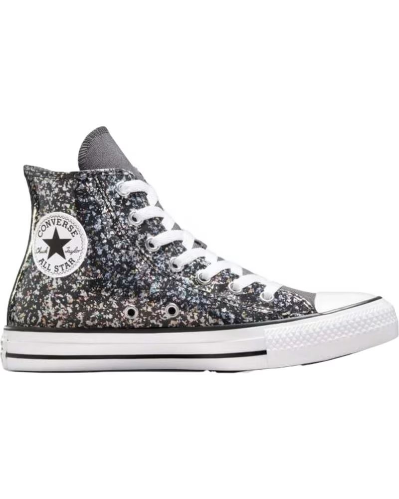 Deportivas de Niña y Niño Converse Zapatillas Chuck Taylor All Star para Ninos Unisex en Color Plateado