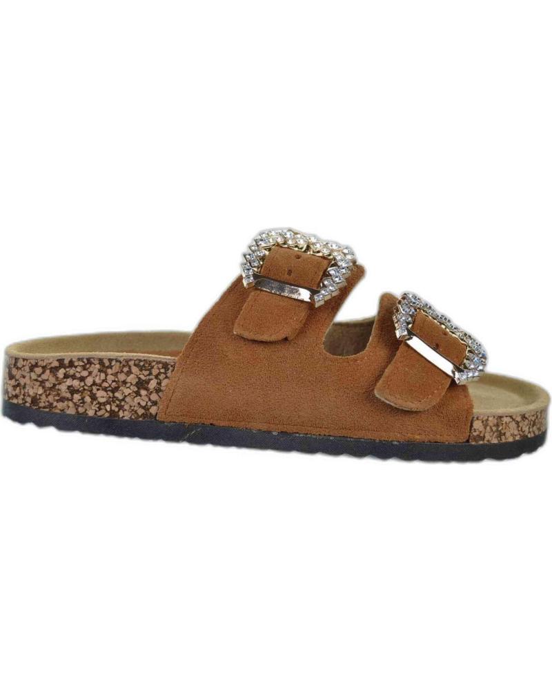 Sandalias de Mujer ISTERIA SANDALIA HEBILLAS PARA MUJER 24153 COLOR CUERO