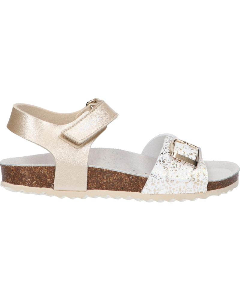 Sandalias de Niña GEOX J028MC 0AJHS J ADRIEL C2204 PLATINUM-WHITE C2204