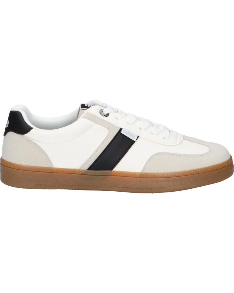 ZAPATILLAS URBANAS MTNG MUSTANG 84711 HOMBRE BLANCO-NEGRO-BEIS C57416 - MURRI BLANCO LOSFO NEGRO