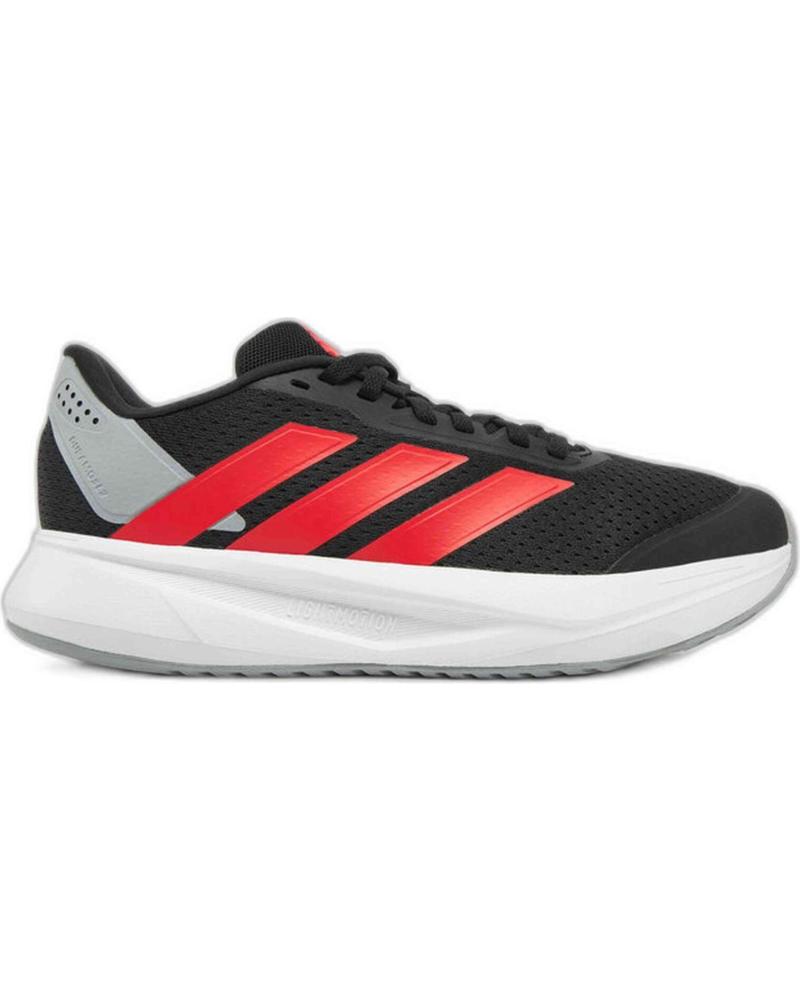 ZAPATILLAS ADIDAS DURAMO SL 2 IH3595 NEGRAS CON RAYAS ROJAS NARANJA