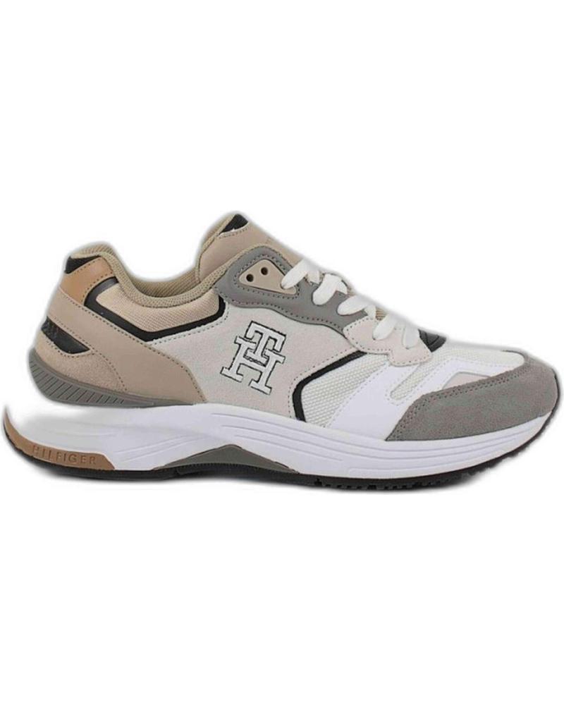 Deportivas de Hombre TOMMY HILFIGER ZAPATILLAS MODERN PREP SNEAKER MIX PARA HOMBRE EN COLOR BEIG BEIGE