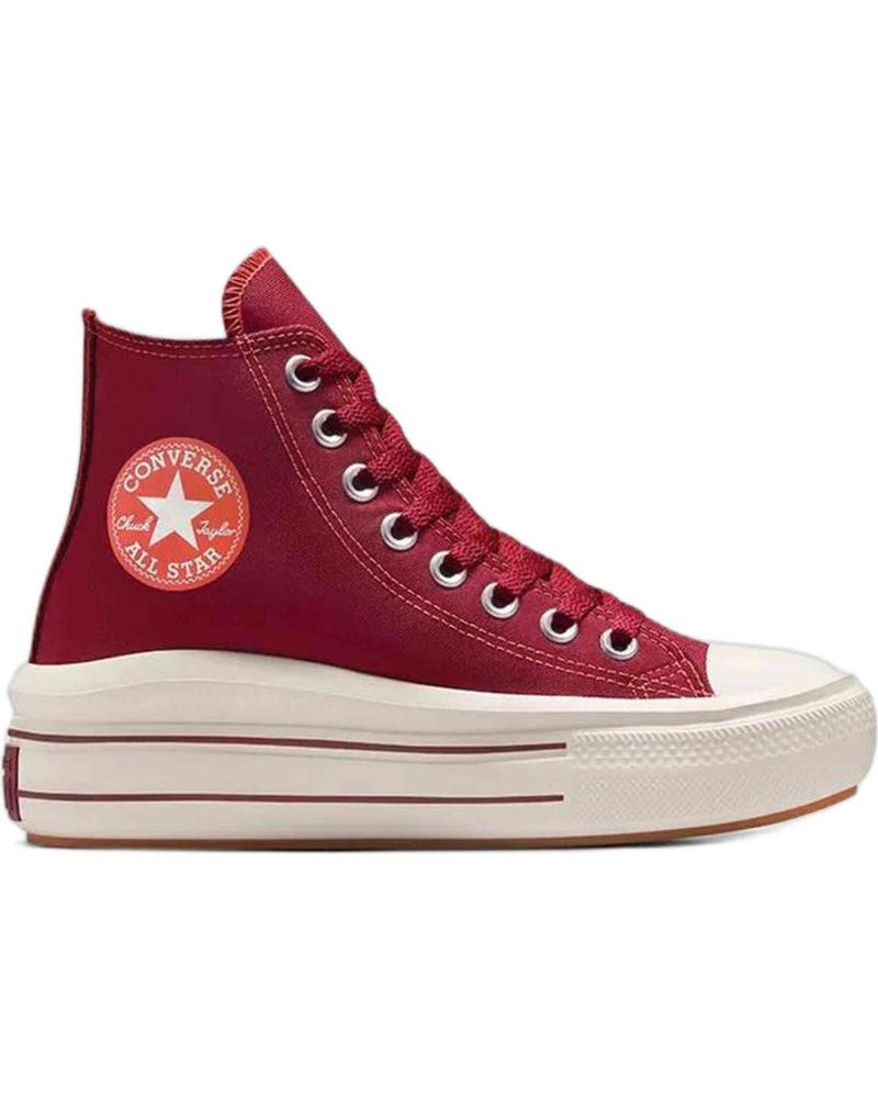 Deportivas de Mujer CONVERSE CALZADO MARCA MODELO CHUCK TAYLOR ALL STAR MOVE PARA MUJER GRANATE