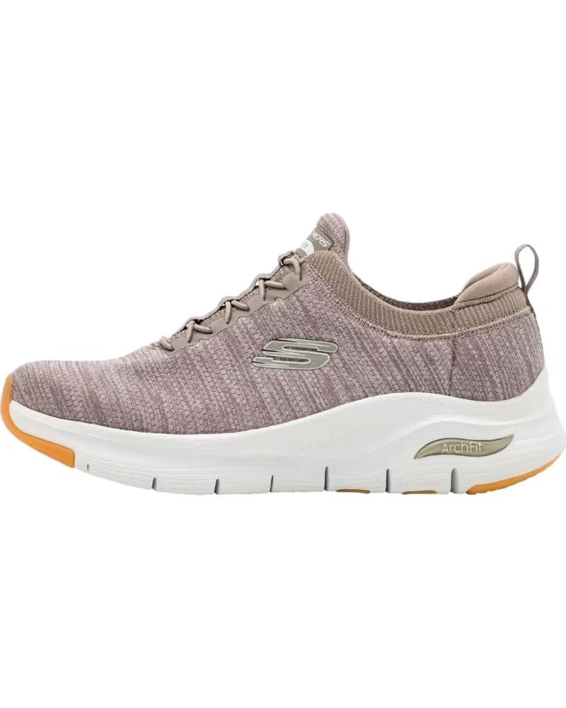 Skechers Zapatillas Arch Fit Waveport Beige
