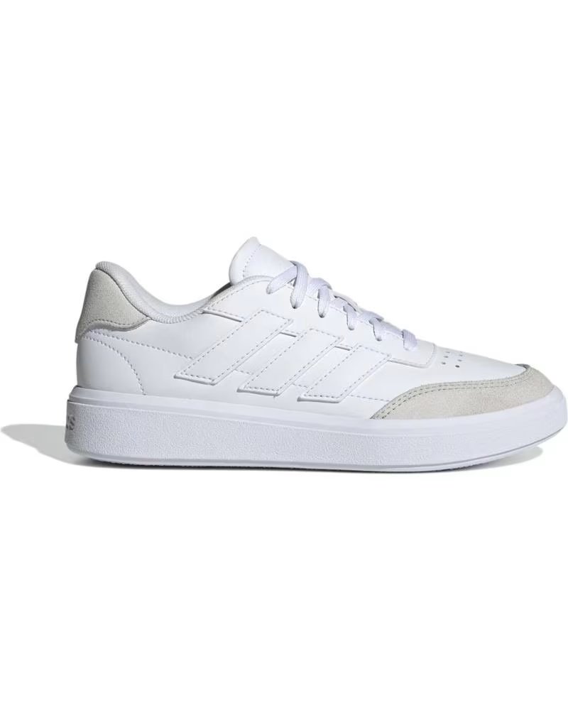 Deportivas de Niña y Niño Adidas Zapatillas Courtblock para Ninos Unisex en Color Blanco