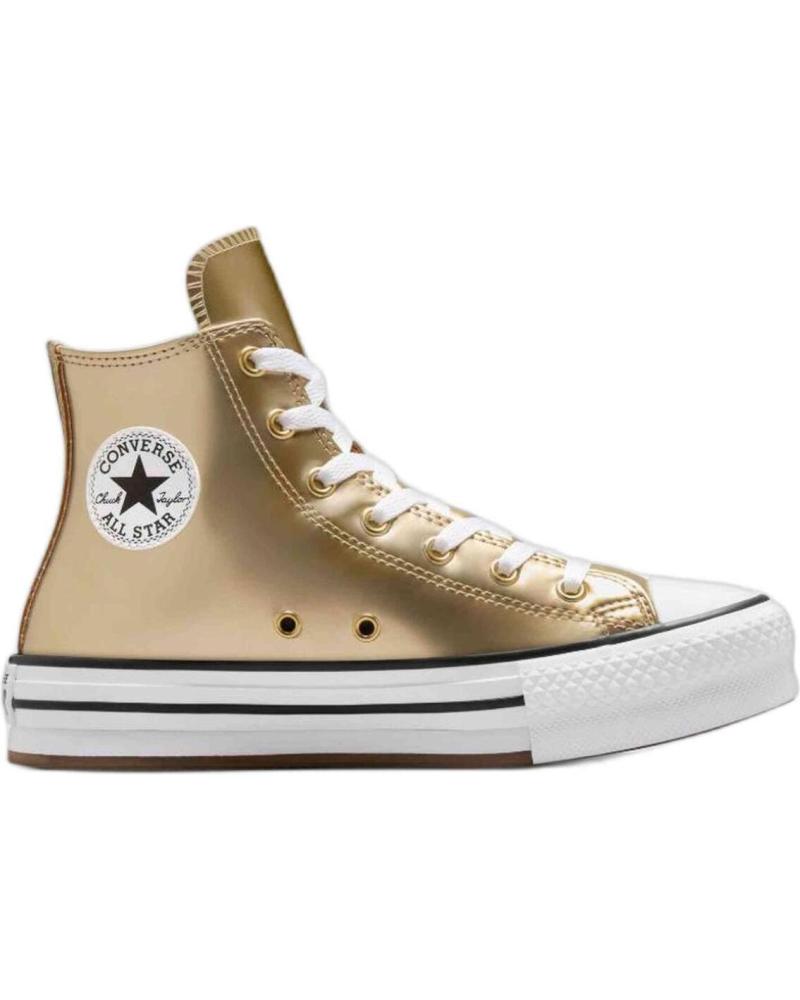 Deportivas de Mujer y Niña CONVERSE CALZADO MARCA MODELO CHUCK TAYLOR ALL STAR EVA LIFT PARA JUN DORADO