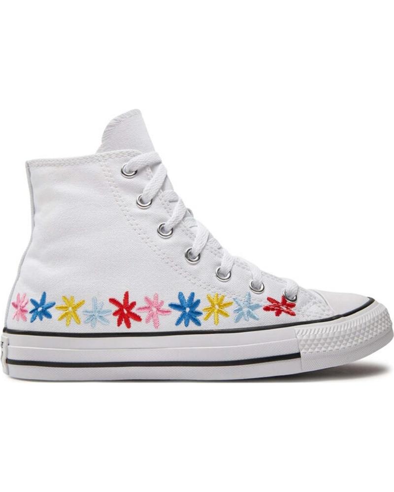 Deportivas de Mujer y Niña CONVERSE ZAPATILLAS CHUCK TAYLOR ALL STAR FLORAL PARA NINAS EN COLOR BLANCO
