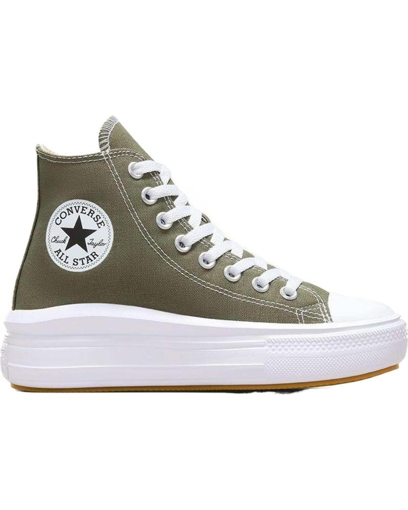 Deportivas de Mujer CONVERSE ZAPATILLAS CHUCK TAYLOR ALL STAR MOVE PARA MUJER EN COLOR VE VERDE