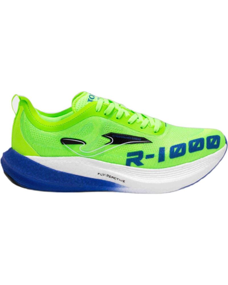 JOMA R1000 - ZAPATILLAS DE RUNNING UNISEX VERDE NEÓN Y AZUL VERDE